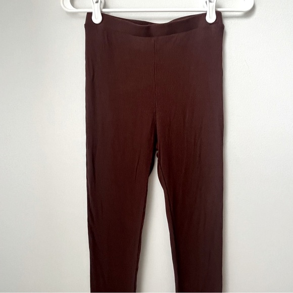 Naked Wardrobe Brown Full Length Pull-on Leggings Women's Medium - Picture 4 of 11